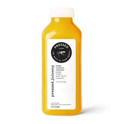 Pressed Juicery Mango Turmeric Lemon 12 oz Bottle