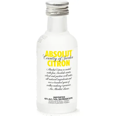 Absolut Country of Sweden Citron Lemon Vodka 50mL