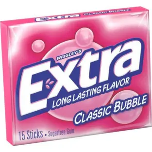 Extra Sugarfree Classic Bubble Gum