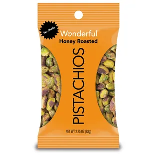 Wonderful Pistachios Honey Roasted No Shell Bag