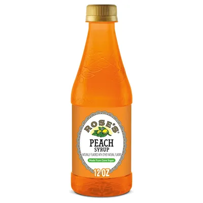 Rose's Peach Syrup 12 oz
