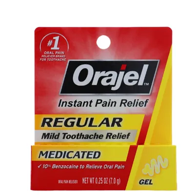 Orajel Regular Medicated Toothache Gel 0.25 oz
