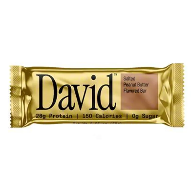 David Protein Bar Salted Peanut Butter view 1