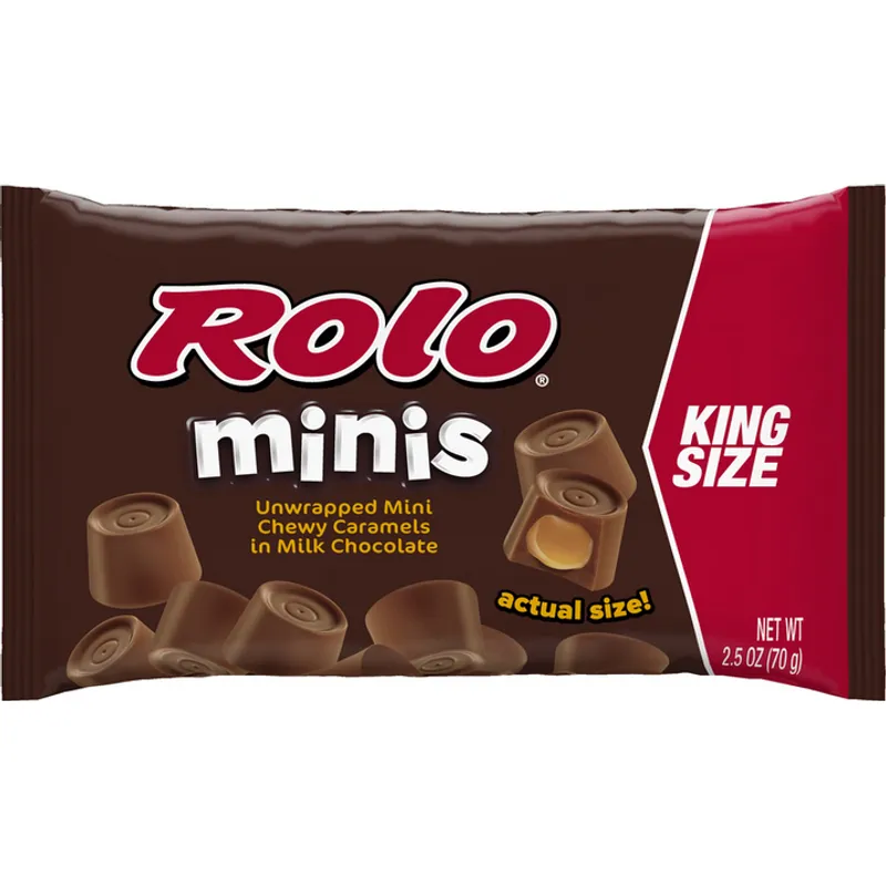 Rolo Candy King Size Minis Unwrapped Mini Chewy Caramels view 1
