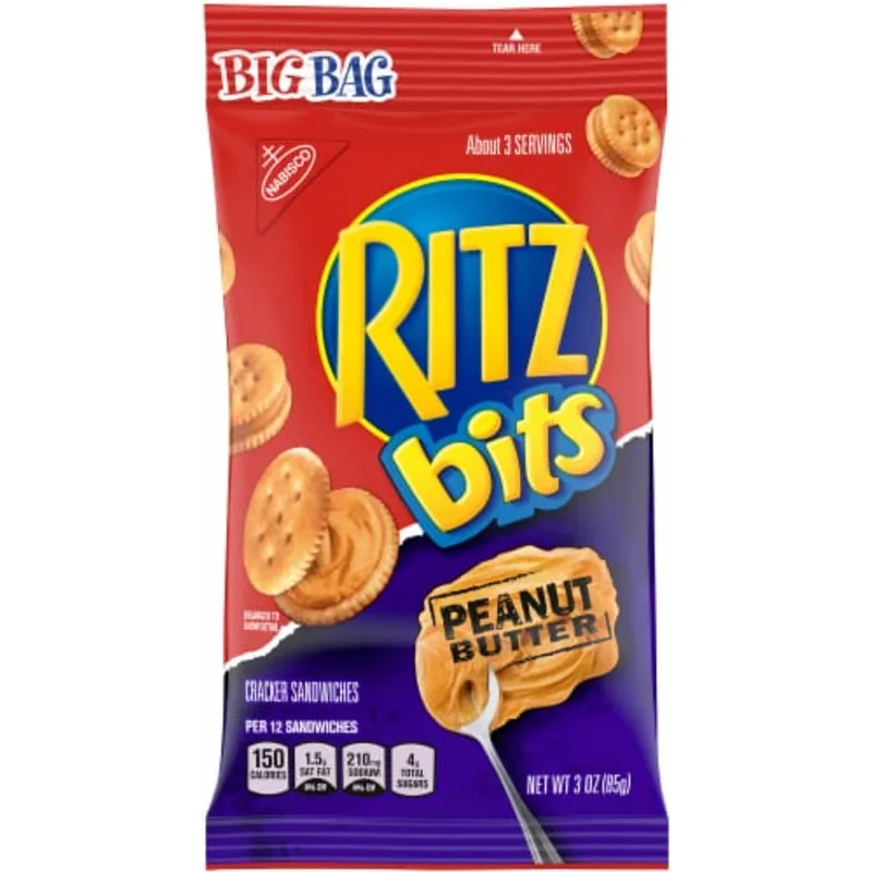 Nabisco Ritz Bits Cracker Sandwiches Peanut Butter view 1