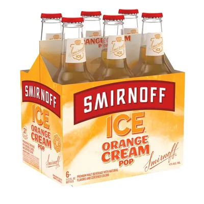 Smirnoff Ice Orange Cream Pop 6 Pack 11.2 oz Bottles