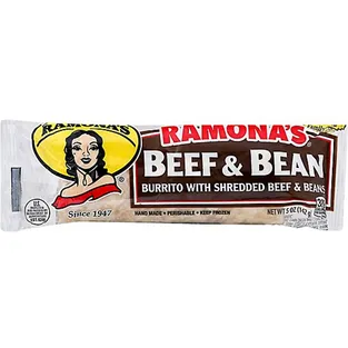 Ramona's Beef & Bean Burrito