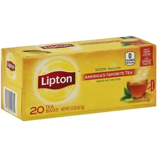 Lipton Black Tea Bags Box