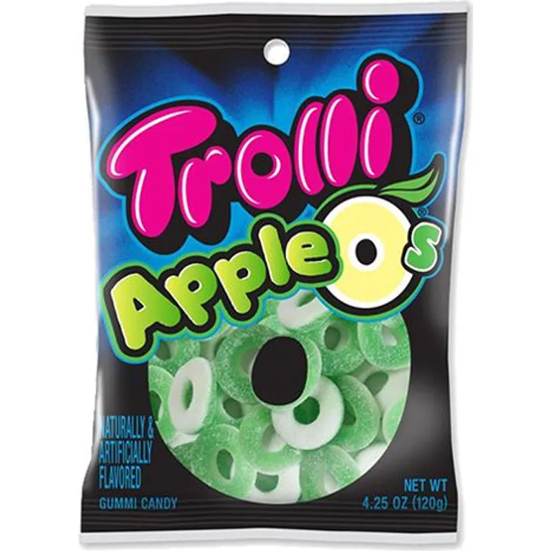 Trolli Apple Os Sour Gummy Candy view 1