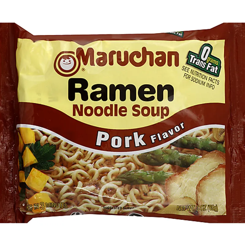 Maruchan Pork Flavor Ramen Noodle Soup Bag view 1