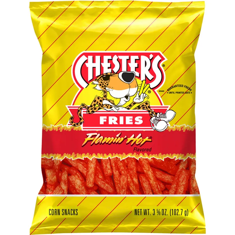 Chesters Flamin Hot Fries Flavored Corn & Potato Snacks view 1