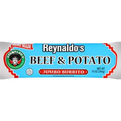 Reynaldo's Beef & Potato Jumbo Burrito 10oz Count