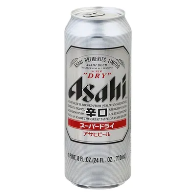 Asahi Super Dry Beer 24 oz can