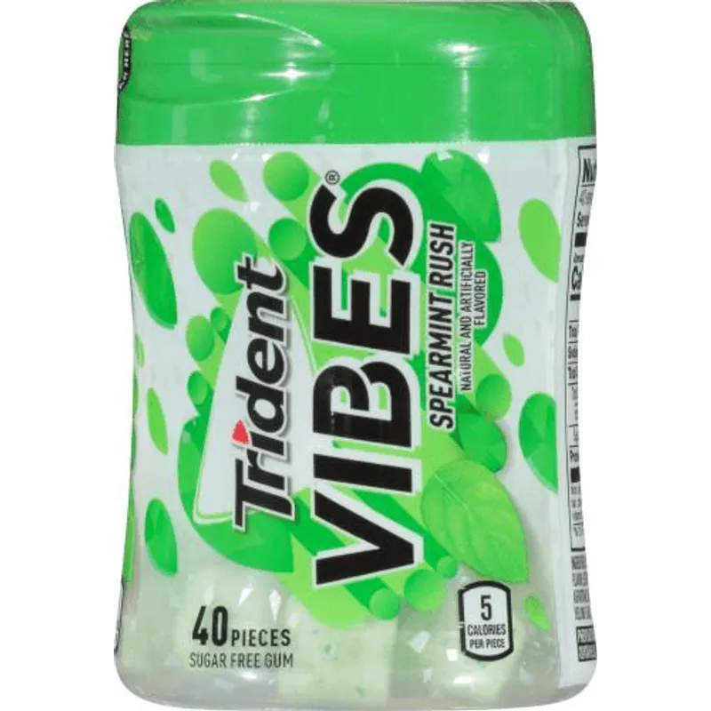 Trident Vibes Spearmint Rush Chewing Gum view 1