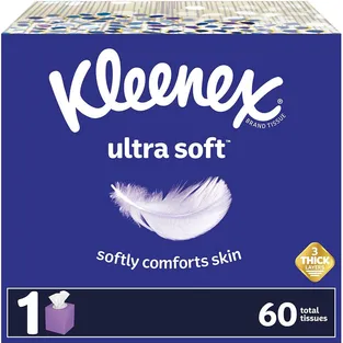 Kleenex White Facial Tissue Box