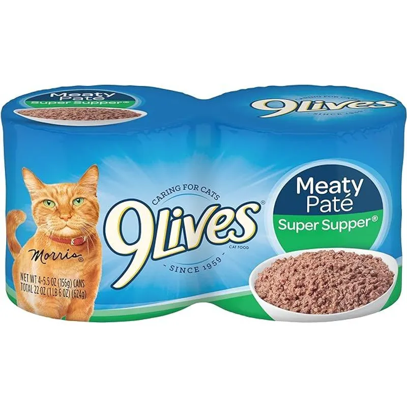 9Lives Super Supper Meaty Pate Cat Food view 1