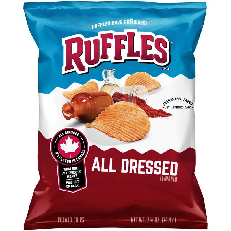 Ruffles All Dressed Potato Chips view 1