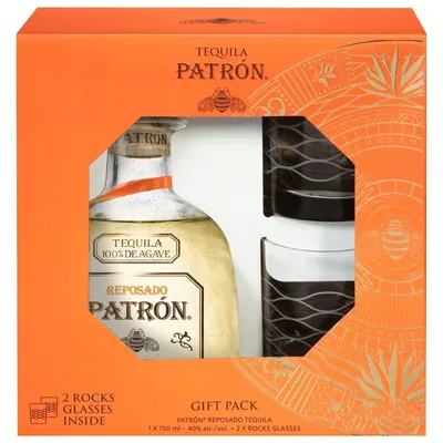Patrón Reposado Tequila 750 mL Gift Pack