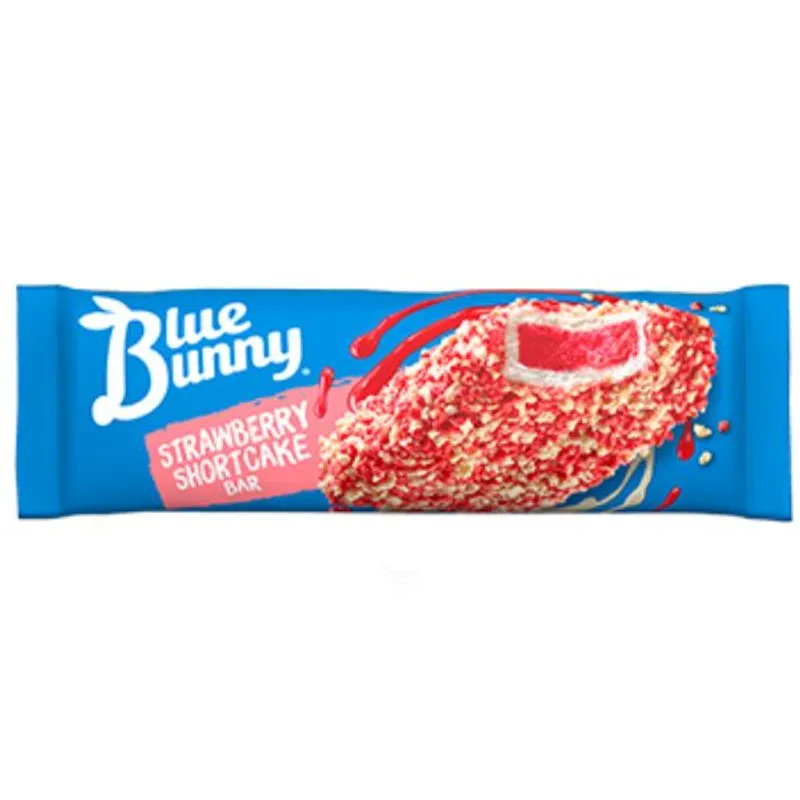 Blue Bunny Sundae Crunch Strawberry Shortcake Ice Cream Bar view 1