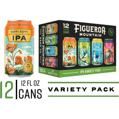 Figueroa Mountain Brewing Co. IPA Variety Pack 12pk 12oz Cans