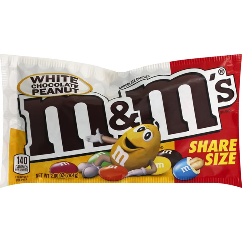 M&M's Chocolate Candies White Chocolate Peanut view 1