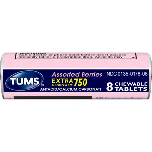 Tums Extra Strength Assorted Berries Antacid Chewable Tablets
