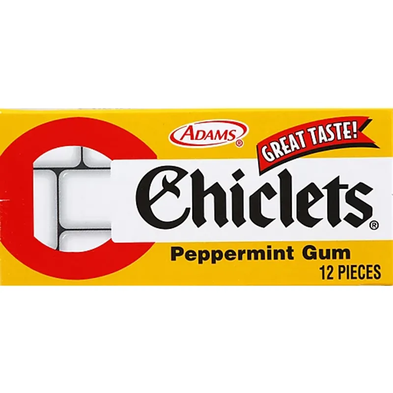 Chiclets Candy Coated Gum Peppermint view 1