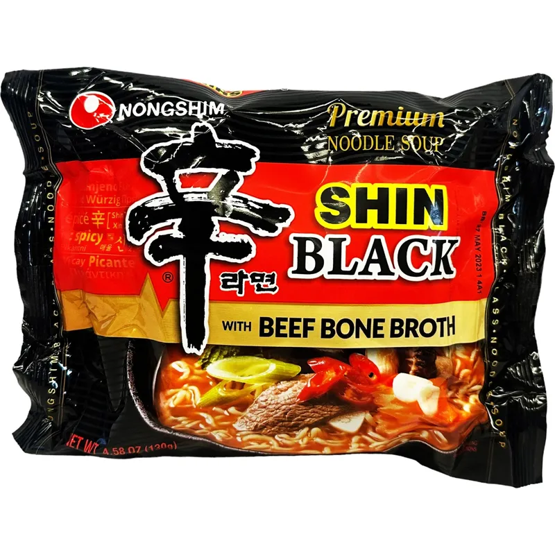 Nongshim Black With Beef Bone Broth Shin Premium Noodle Soup view 1