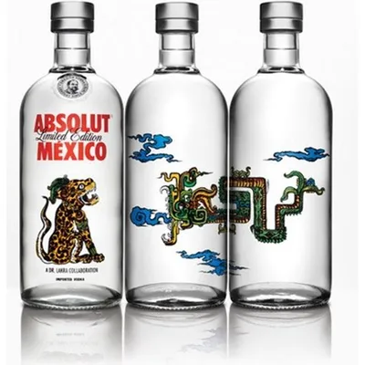 Absolut Mexico Absolut Limited Edition Mexico Dr Lakra Vodka 750mL