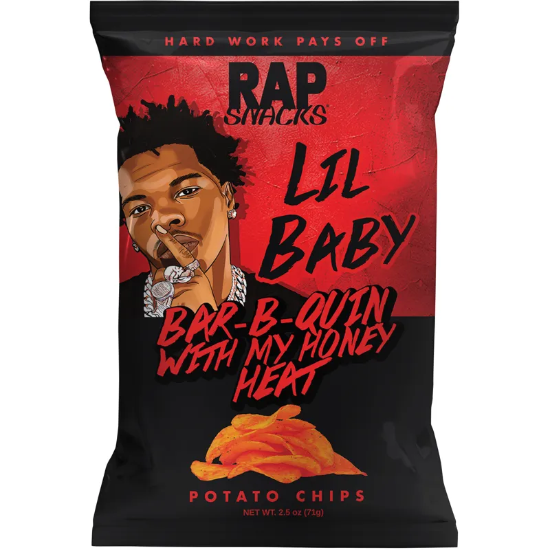 Rap Snacks Lil Baby Bar-B-Quin with My Honey Heat Potato Chips view 1