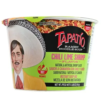 Tapatio Spicy Chili Lime Shrimp Flavor Ramen Bowl 3.8 oz