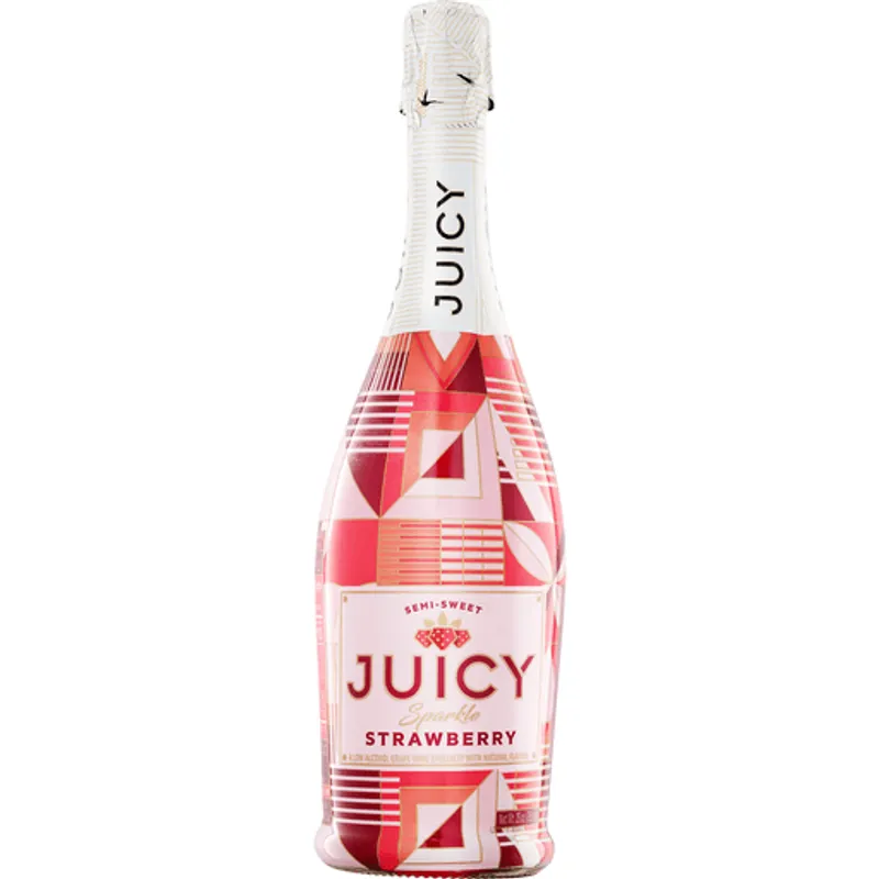 Juicy Sparkle Strawberry Semi-Sweet Sparkling Wine view 1