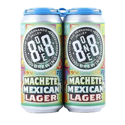 8one8 Brewing Machete Mexican Lager 4-pack 16 oz cans