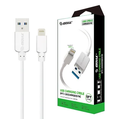 Esoulk 5 ft USB-to-Lightning (8-pin) iPhone Charging Cable