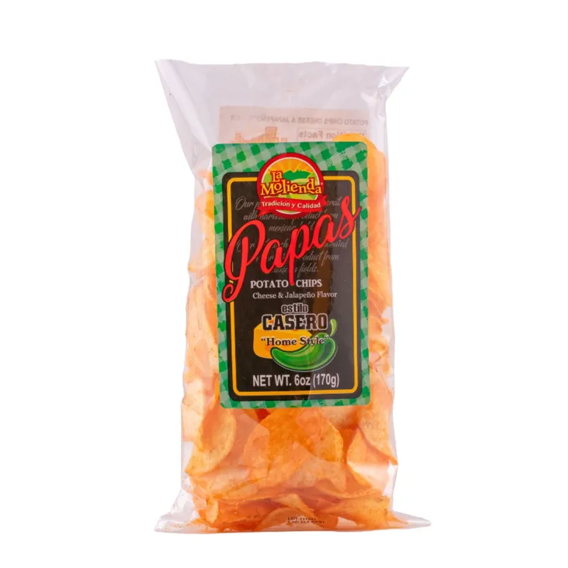 La Molienda Papas Potato Chips Cheese & Jalapeno Flavor Bag view 1