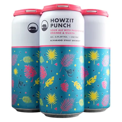 Alvarado Street Brewery Howzit Punch Sour Ale 4 Pack 64 oz can