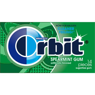 Orbit Sugar Free Gums Spearmint Single Pack 14 ct Pack