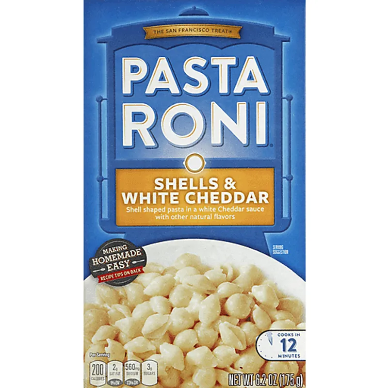 Pasta Roni Shells & White Cheddar Box view 1
