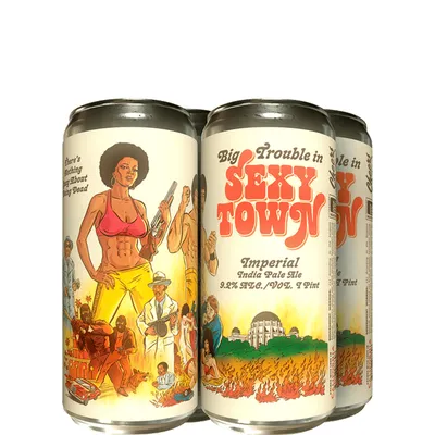 Paperback Brewing Big Trouble in Sexy Town Imperial Double IPA 4-pack 16 oz cans