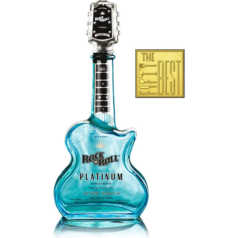 Rock N Roll Tequila Platinum Guitar Shape view 1