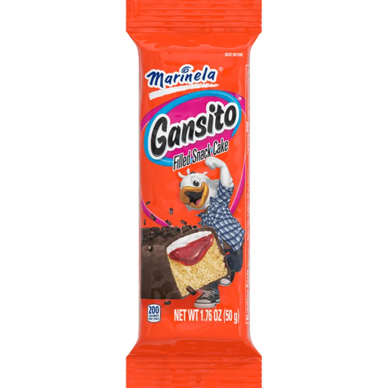 Marinela Gansito Strawberry Jelly and Cream Filled Snack Cake view 1