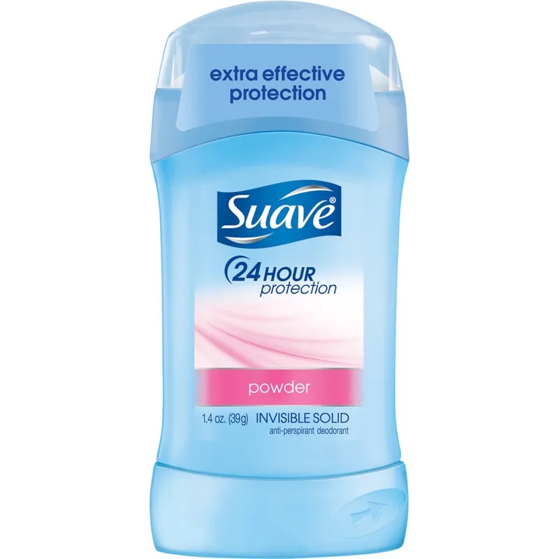 Suave Powder Invisible Solid Antiperspirant Deodorant Stick view 1
