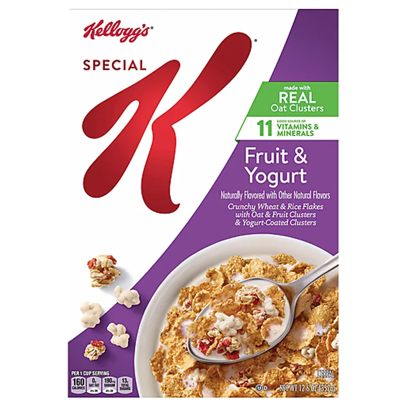 Kellogg's Special K Fruit & Yogurt Cereal Box view 1