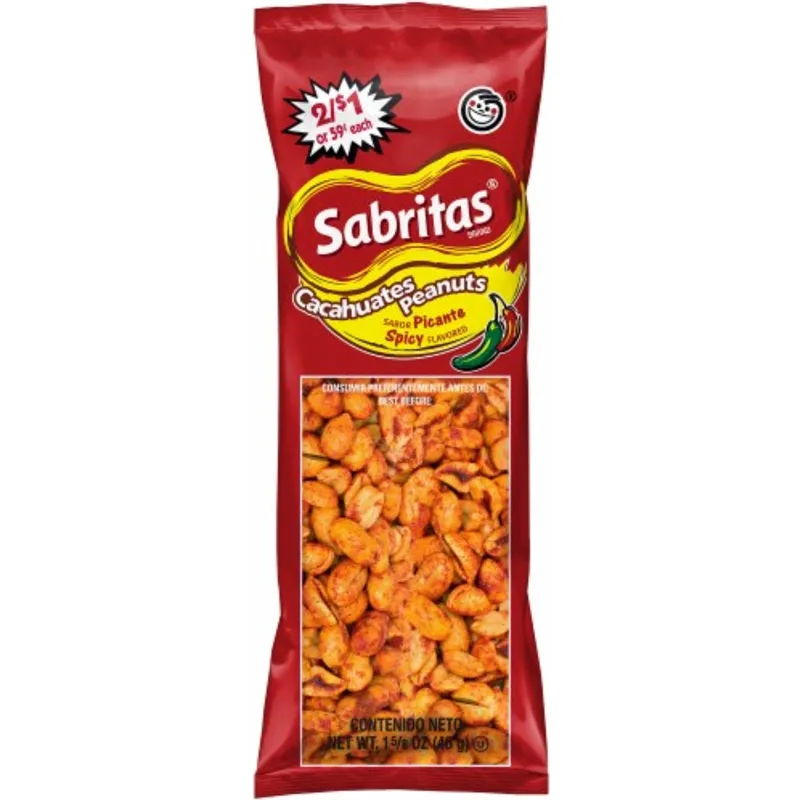 Sabritas Cachuates Peanuts Hot view 1