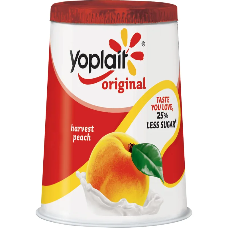 Yoplait Original Harvest Peach Yogurt view 1