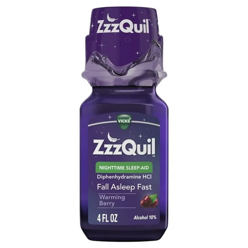 Vicks ZzzQuil Nighttime Sleep Aid Warming Berry Flavor view 1