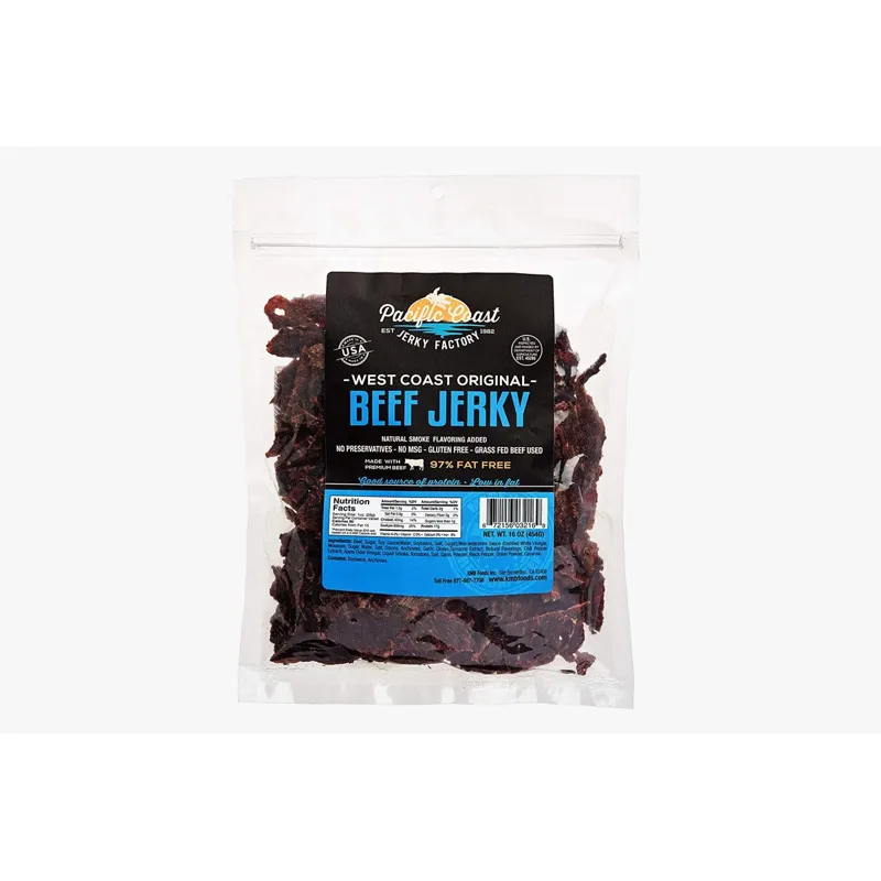 Pacific Coast Beef Jerky Original Bag view 1