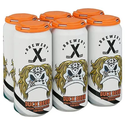 Brewery X Duck Beer Blonde Ale 6 Pack 16 oz cans