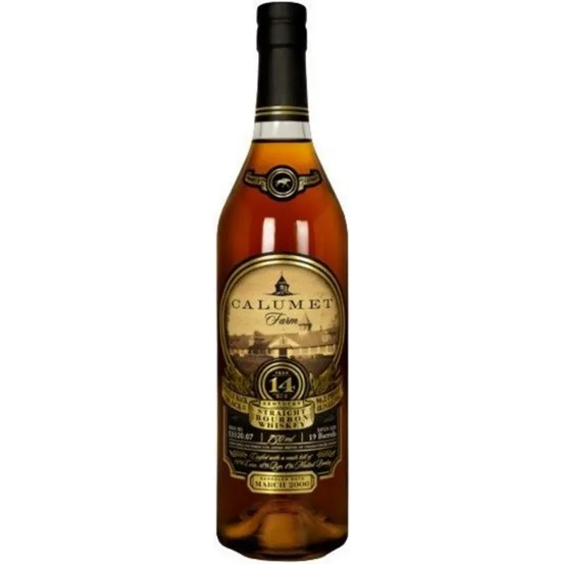 Calumet Farm Single Rack Black Kentucky Bourbon Whiskey 14 Year view 1
