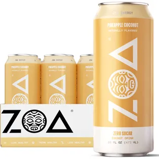 Zoa Pineapple Coconut Zero Sugar Energy Drink